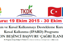 15 (On Beşinci) TKDK Kırsal Kalkınma (IPARD) Programı