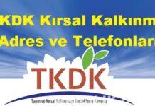 TKDK Kırsal Kalkınma Adres ve Telefonları