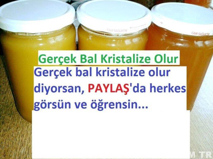 gerçek bal kristalize olur