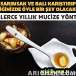 sarımsak i̇le balı karıştırıp yiyin