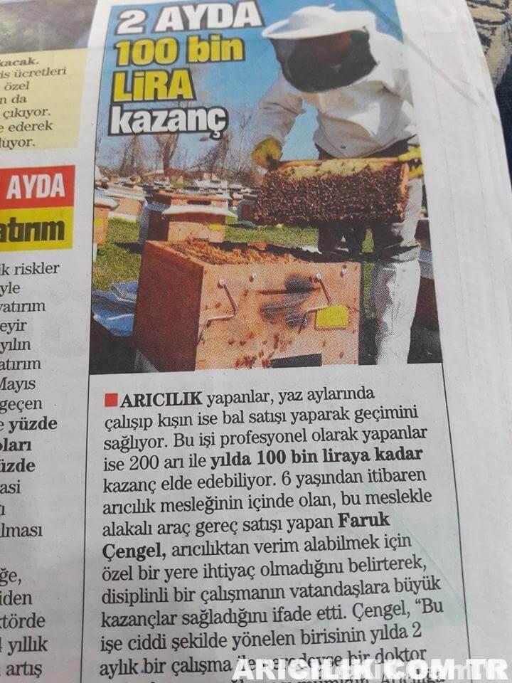 arıcılık işinde ayda 100 bin kazandı