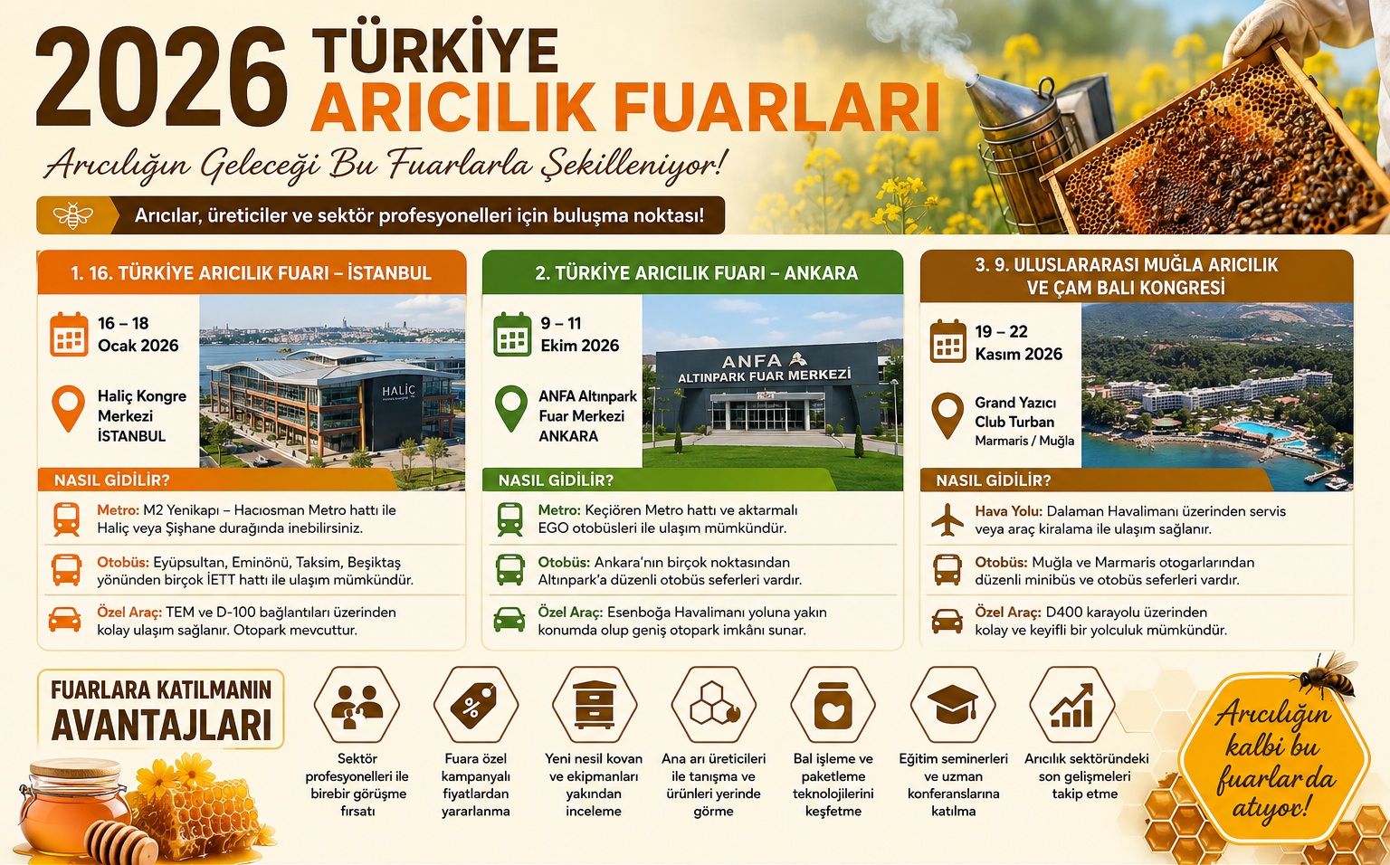 2026 Turkiye Aricilik Fuarlari Takvimi 2